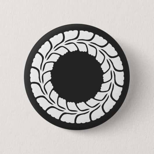 [Familienwappen] Blume Button (Vorderseite)