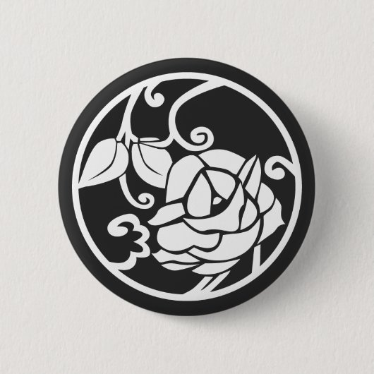 [Familienwappen] Blume Button (Vorderseite)