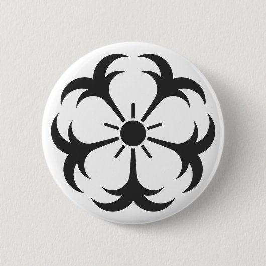 [Familienwappen] Blume Button (Vorderseite)