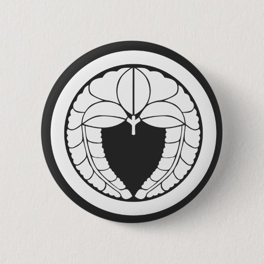 [Familienwappen] Blume Button (Vorderseite)