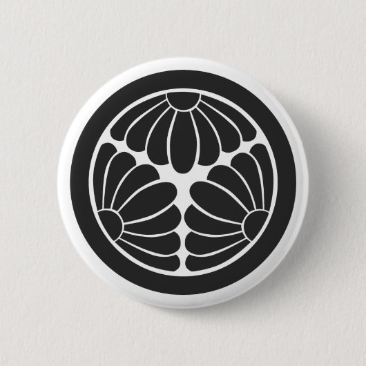 [Familienwappen] Blume Button (Vorderseite)