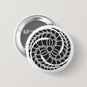 [Familienwappen] Blume Button (Vorne & Hinten)