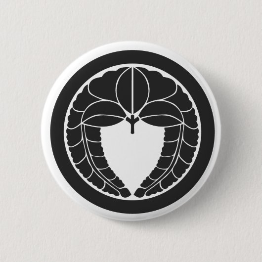 [Familienwappen] Blume Button (Vorderseite)