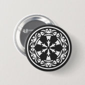 [Familienwappen] Blume Button (Vorne & Hinten)