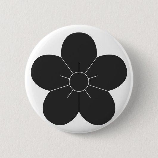 [Familienwappen] Blume Button (Vorderseite)