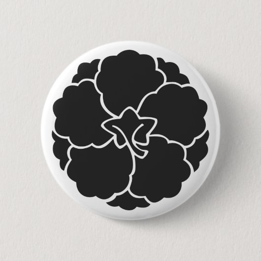 [Familienwappen] Blume Button (Vorderseite)