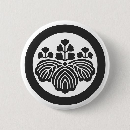 [Familienwappen] Blume Button (Vorderseite)