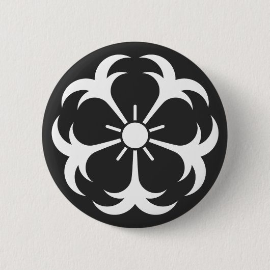 [Familienwappen] Blume Button (Vorderseite)
