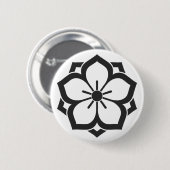 [Familienwappen] Blume Button (Vorne & Hinten)