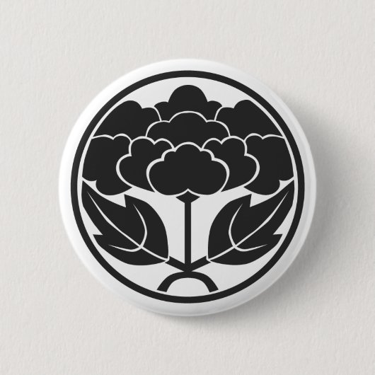 [Familienwappen] Blume Button (Vorderseite)