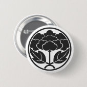 [Familienwappen] Blume Button (Vorne & Hinten)