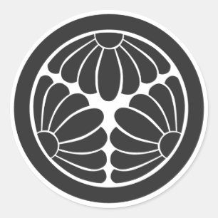[Familienwappen] Blume Runder Aufkleber