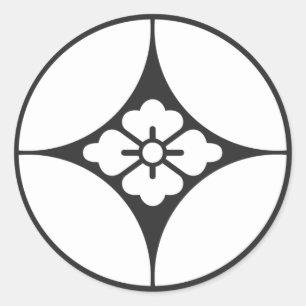 [Familienwappen] Blume Runder Aufkleber