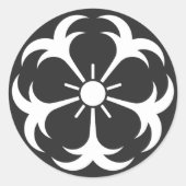 [Familienwappen] Blume Runder Aufkleber (Vorderseite)