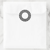 [Familienwappen] Blume Runder Aufkleber (Tasche)