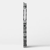 [Familienwappen] Blume und Pflanze schwarz Case-Mate iPhone Hülle (Rückseite / Links)