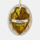 Familienwappen Crown Surname Ornament (Rechts)