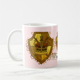 Familienwappen Crown Surname Tasse