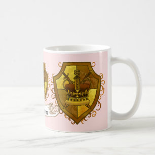 Familienwappen Crown Surname Tasse