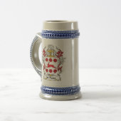 Familienwappen de Haas Bierglas (Vorderseite Links)