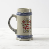 Familienwappen de Haas Bierglas (Links)