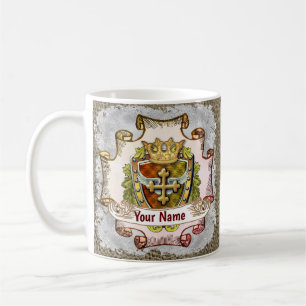 Familienwappen der Familie Cross Nachname Kaffeetasse