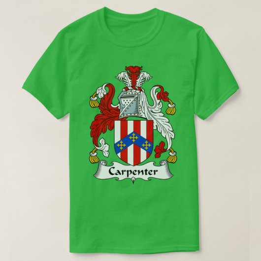 Familienwappen des Zimmermanns T-Shirt (Design vorne)