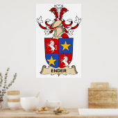 Familienwappen eingeben poster (Küche)