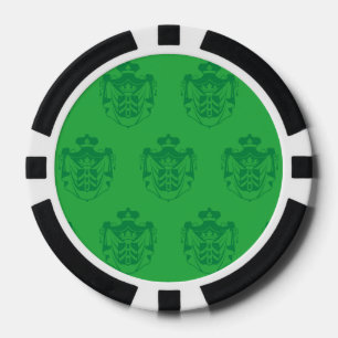 Familienwappen Green Pokerchips