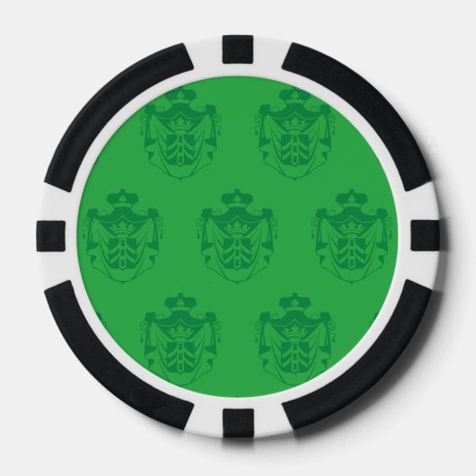 Familienwappen Green Pokerchips (Vorderseite)