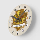 Familienwappen Kronenname Runde Wanduhr (Winkel)