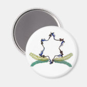 Familienwappen Magnet Round (Vorderseite/Rückseite)