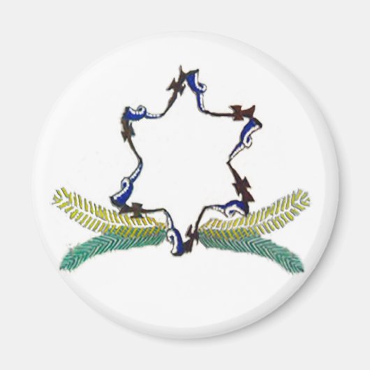 Familienwappen Magnet Round (Vorne)