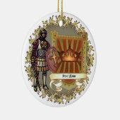 Familienwappen Nachname Keramik Ornament (Rechts)