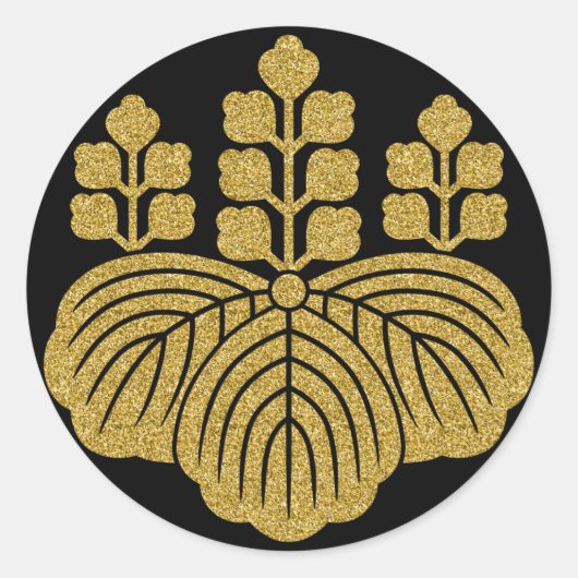 [Familienwappen] Paulownia 5-7kiri Sticker (Vorderseite)