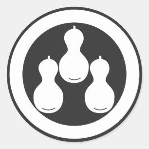 [Familienwappen] Pflanze Runder Aufkleber