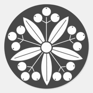 [Familienwappen] Pflanze Runder Aufkleber