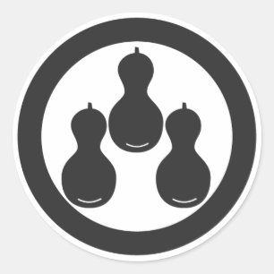 [Familienwappen] Pflanze Runder Aufkleber