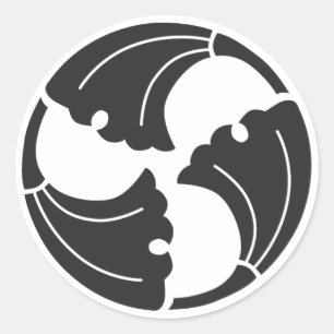 [Familienwappen] Pflanze Runder Aufkleber