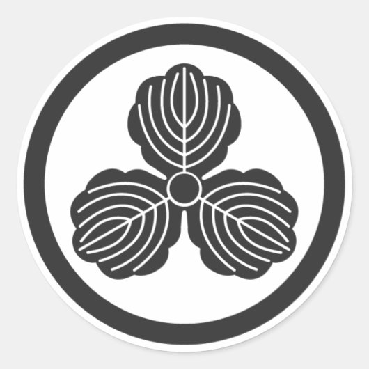 [Familienwappen] Pflanze Runder Aufkleber (Vorderseite)