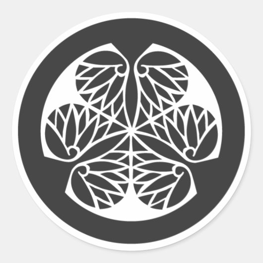 [Familienwappen] Pflanze Runder Aufkleber (Vorderseite)