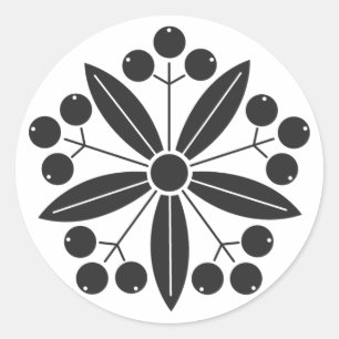 [Familienwappen] Pflanze Runder Aufkleber