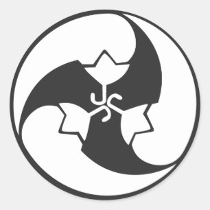 [Familienwappen] Pflanze Runder Aufkleber