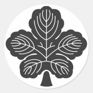 [Familienwappen] Pflanzen Runder Aufkleber