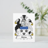 Familienwappen Postkarte (Stehend Vorderseite)