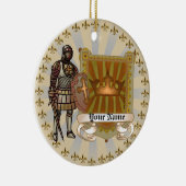 Familienwappen-Schild-Nachname Keramik Ornament (Rechts)