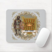 Familienwappen-Schild-Nachname Mousepad (Mit Mouse)