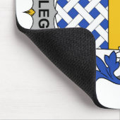 Familienwappen St. Leger Mousepad (Ecke)