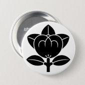 [Familienwappen] Tachibana-Blüte Button (Vorne & Hinten)