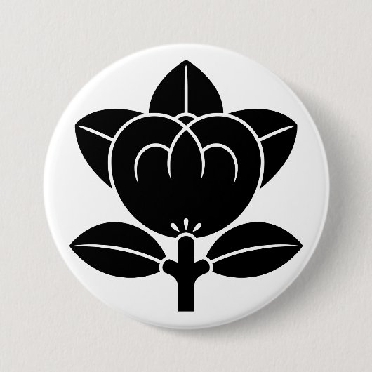[Familienwappen] Tachibana-Blüte Button (Vorderseite)